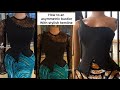HOW TO CUT AN OVER BURST ASYMMETRIC BUSTIER WITH STYLISH HEMLINE