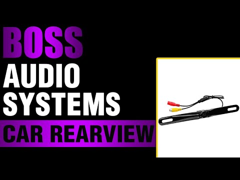 BOSS Audio Systems LPCB36 Car Rearview Backup Camera - License Plate Mount, High Resolutio