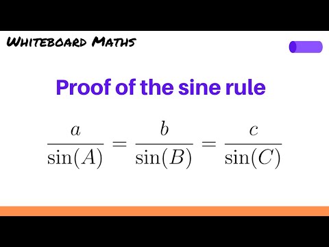 Proof of the sine rule