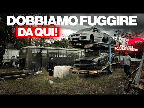 WE DISCOVER A VERY SHADOWY AND ABANDONED VEHICLE DEPOT - OH GOD THEY THREATEN TO CALL THE POLICE!