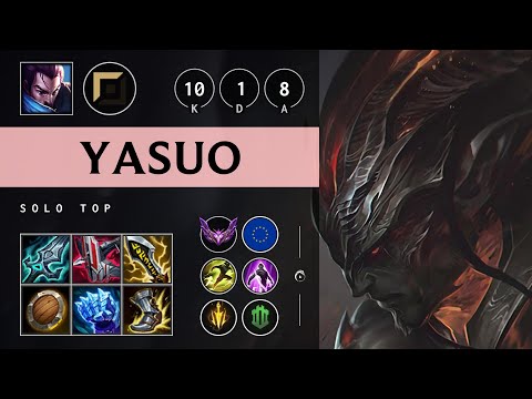 Yasuo Top vs Kayn: Legendary - EUW Master Patch 25.S1.1