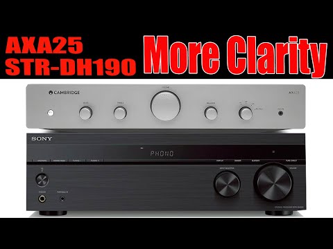 Do you want to listen more clarity? Cambridge Audio AXA25 Amplifier vs Sony STR-DH190 Receiver