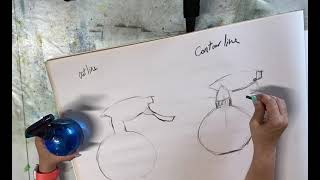 Outline vs contour line vs implied line