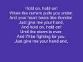 Hold on 33 miles lyrics 