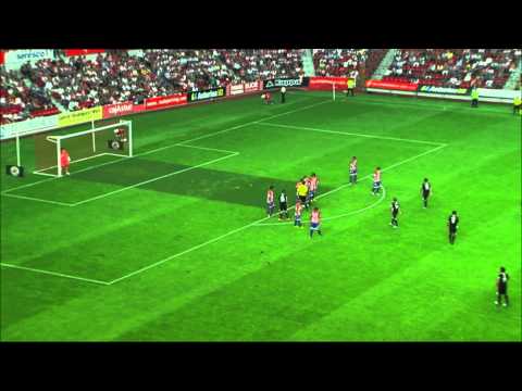 Gol de Óscar Díaz (1-1) en el Sporting Gijón - CD Lugo Jornada 4