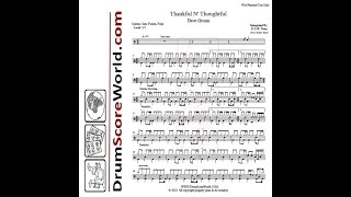 Drum Score - Dave Grusin - Thankful N' Thoughtful (preview)