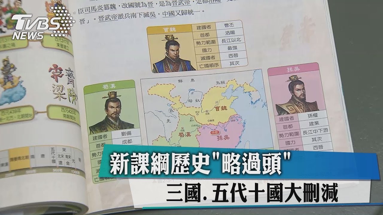 新課綱歷史「略過頭」 三國五代十國大刪減