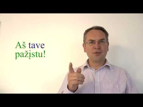 Lithuanian Lesson 59 - Aš tave pažįstu - I know you - Personal Pronouns/Accusative Case