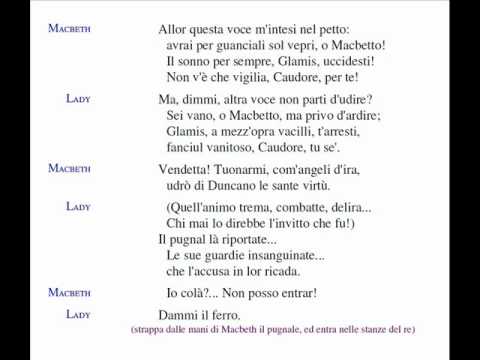 Verdi - Macbeth: duetto Macbeth-Lady "Fatal mia donna! un mormore"