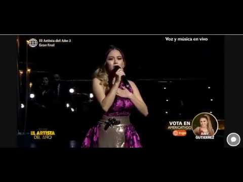 Amy gutierrez canta angel en la final de el artista del año