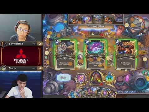《爐石戰記》亞太區大師職業賽 - 第四周第一天 | SamuelTsao vs Shaxy