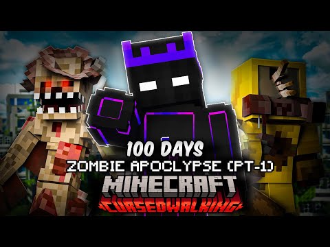 I Survived 100 Days in a ZOMBIE APOCALYPSE 🧟‍♂️ in Minecraft Part-1 @AK4PLAYS