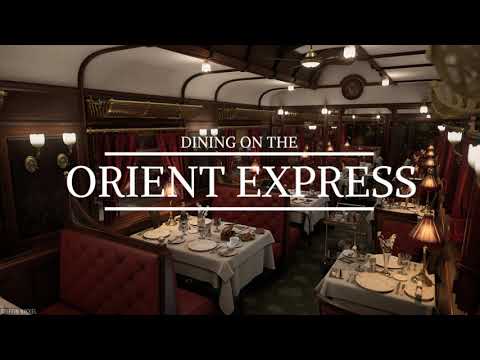 Dining on Luxury Train Noises | No Music | Restaurant on the Orient Express
