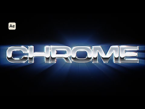 Create this Cinematic Chrome Text in After Effects!