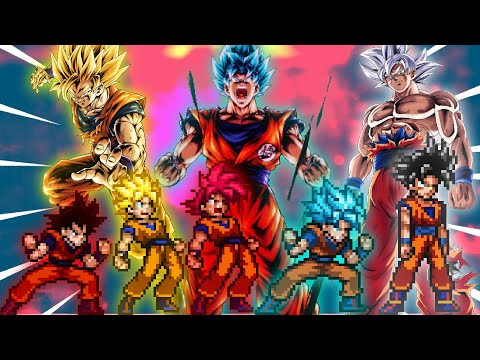 All Goku Transformations In Jump Force Mugen v11