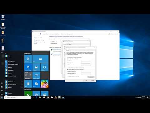 How to assign a static IP Address in Windows 10