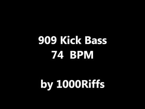 909 Kick Bass Drum : 74 BPM - Beats Per Minute