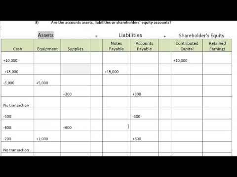 Accounting Process Step 1:  Transaction Analysis - WorldWide Webster