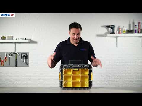 DeWalt TStak V Clear Lid Organiser Unit | Screwfix
