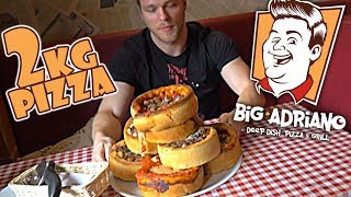 PIZZA CHALLENGE w BIG ADRIANO (CHICAGO STYLE PIZZA) | [Epic Cheat Meal]