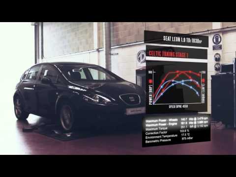 Seat Leon ECU Remap - 1.9 TDi 103bhp ECU Tuning Dyno Video