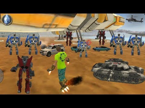 Vegas Crime Simulator (Vegas Hero Fight on Sea) Fighter Car Robot - Android Gameplay HD