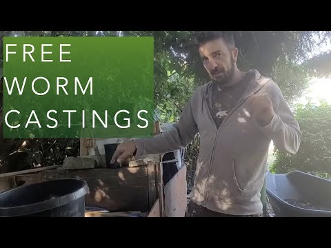 Just takes pressure and time -  and horse manure  - to get free worm castings