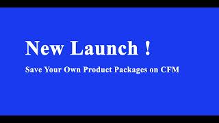 New Launch--Customize Your Own Product Package & Save it as a Template for Easy Ordering