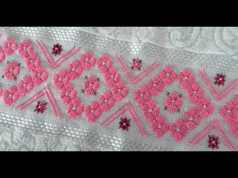 #273 Fine Embroidery - Straight Stitch and Eyelets - Roses