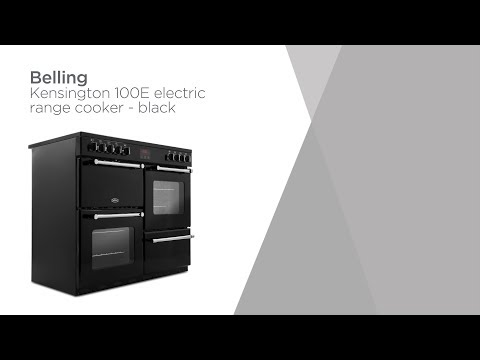 Belling Kensington 100E Range Cooker - Black & Chrome | Product Overview | Currys PC World