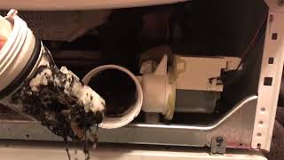 Whirlpool Duet washing machine trap cleaning pt. 1