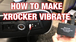 How to Make the X Rocker gaming Chair Vibrate For PS5, PS4, XBOX, DVD without Bluetooth using  HDMI