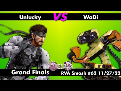 RVA Smash #62: Unlucky (Snake/Hero) vs WaDi (R.O.B./ Sora) - GRAND FINALS - Smash Ultimate SSBU
