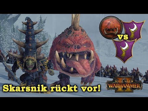 Skarsnik vor im HW Turnier! Grünhäute vs Dunkelelfen x2  Total War: Warhammer 2 deutsch