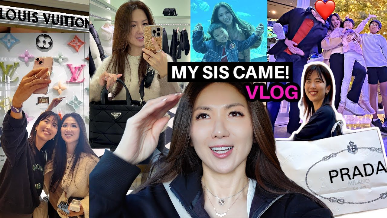 MY SISTER CAME FROM KOREA & I BOUGHT HER A PRADA BAG | FUN time FAMILY VLOG- SHOP, EAT, VISIT etc