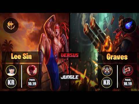 Canyon LEE SIN (Jungle) [Conqueror] VS GRAVES - Challenger KR Patch 10.19