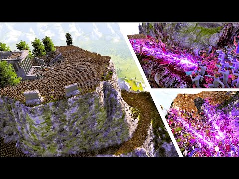 TESLA GOD MOD VS 1 Million SPARTANS On Mount Olympus - Ultimate Epic Battle Simulator UEBS