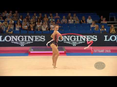 Angelica KVIECZYNSKI (BRA) 2015 Rhythmic Worlds Stuttgart - Qualifications Ribbon
