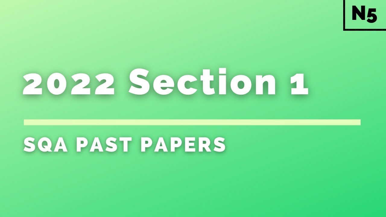 Watch video National 5 Physics | SQA Past Papers | 2022 | Section 1 (Multiple Choice) Now National 5 Physics | SQA Past Papers | 2022 | Section 1 (Multiple Choice)
