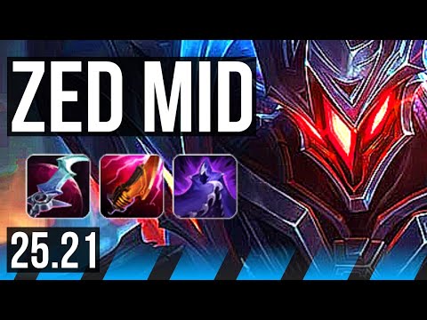 ZED vs AHRI (MID) | 800+ games | EUW Master | 25.21