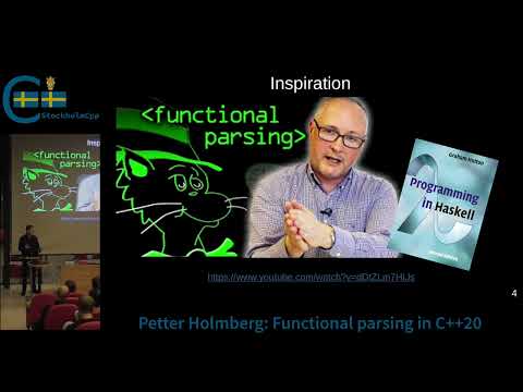 Petter Holmberg: Functional parsing in C++20