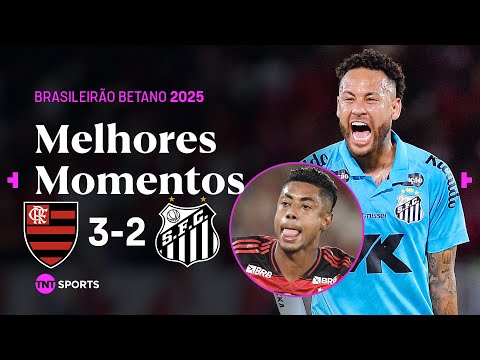 MENGÃO VENCE JOGO INSANO NO MARACANÃ! FLAMENGO 3X2 SANTOS - MELHORES MOMENTOS