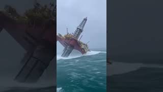Download lagu [North Sea O&G Rig] vs Monster Waves! 😱 ai generated mp3