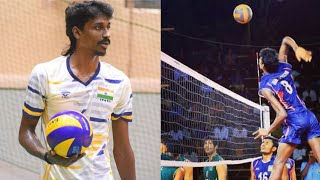 Ajith lal best spikes  part 1  best volleyball pla