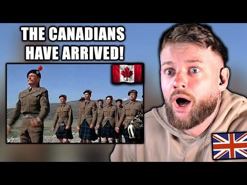 British Guy BLIND Reaction to " The Devil's Brigade - The Canadians Arrive (Scotland the Brave)"