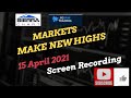 STOCK MARKETS CONTINUE HIGHER AFTERNOON RECORDING