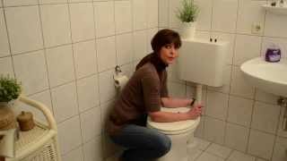 Montageanleitung WC-Sitz, einmal befestigen und hält 100% für immer