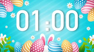 1 Minute Happy Easter Timer with Music (4K) 🌷