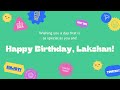 Happy Birthday Lakshan