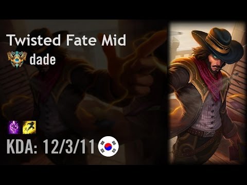 Twisted Fate Mid vs Zilean - dade - KR Challenger Path 6.3
